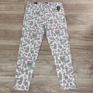 Truth + Theory Super Soft Stretch Multicolor Floral Skinny Jeans Size 16